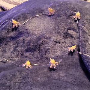 String of campfire battery-operated lights.